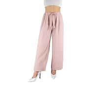 JOPHY & CO Pantalon élégant pour femme à taille haute avec nœud décoré (référence 6303), rose, XXXL