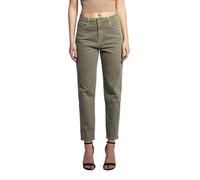 JOPHY & CO. Pantalon femme avec cinq poches en coton élastique (code 1372), vert militaire, XS