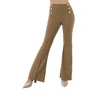 JOPHY & CO Pantalon patte d’éph pour femme (référence : 6648), Camel, S