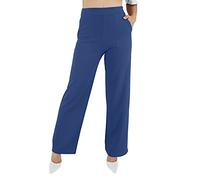 JOPHY & CO Pantalon pattes d’eph. en tissu léger, élastique et confortable, avec poches, pour femme (référence : 6503), Bleu roi, S