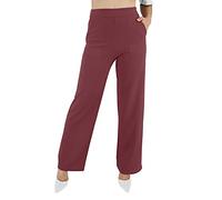 JOPHY & CO Pantalon pattes d’eph. en tissu léger, élastique et confortable, avec poches, pour femme (référence : 6503), bordeaux, M