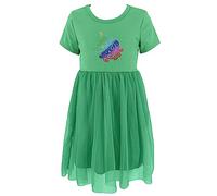 JOPHY & CO. Robe Princesse Licorne Fille Fête Fille Tulle Manches Longues et Manches Courtes (code 8900), Vert Herbe 8902, 8 ans