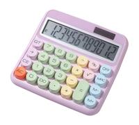 jopiuieo Calculatrices De Bureau - Calculatrice 12 Chiffres À Grands Boutons | Machine à Additionner Colorée Écran LCD 12,7 cm pour Comptable Étudiant Travail Professionnel à Domicile