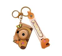 jopiuieo Projecteur d'appareil photo pour, porte-clés Capybara mignon - Porte-clés de voiture - Porte-clés pendentif de sac de porte-clés de voiture, correspondance de couleur unique en Silicone,
