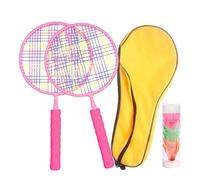 jopiuieo Raquette de Badminton | Set De Badminton | Matériel Transportable pour Programmes 3-7 Ans Entraînement Sportif Camping Pique-Nique Jeux De Pelouse Éducation