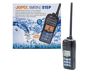 Jopix Marine 515P Talkie-Walkie VHF Maritime Flottant et Étanche IP67 - Puissance 5W, Système ATIS, Double/Triple Veille, Fonction Vibration, Batterie Li-ION