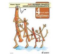 Joplin Scott Ragtimes (4) - Flutes A Bec (4) Conduteur Et Parties