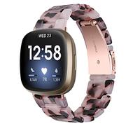 JOPLKOL Bracelet en résine compatible avec Fitbit Sense/Sense 2/Versa 3/Versa 4, étanche et léger, bracelet tendance pour traqueur d'activité pour femme, taille unique, Résine, Pas de gemme