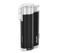 JOPOO Briquet Tempête Chalumeau Recharge Gaz Rechargeable (Vendu sans Gaz) Noir