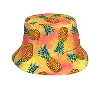 Joppuer Chapeau seau en pin peint à la main pour homme et femme - Chapeau bob de plage et de voyage - Chapeau de pêcheur pliable - Noir 5