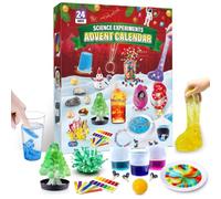 JOPSHEEN Expériences Calendrier de l'Avent 2026 pour enfants - 24 comptes | Calendrier de l'Avent jouet, boîte d'expérimentation chimique, cristaux et pierres précieuses, calendrier de Noël