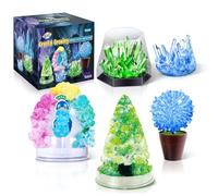JOPSHEEN Kit de Cristaux, 5 spécimens de Cristal, Cristaux et Pierres Précieuses Clementoni, Activités Scientifiques STEM pour Enfants