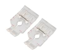 Jopto 2 Pièces 1/4''(Quart de Pouce) Pied de biche Transparent pour Machine à Coudre Quilting Patchwork Compatibles avec Singer, Brother, Toyota, Babylock, Euro-Pro, Janome