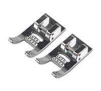 Jopto 2 Pièces Pied-de-biche pour Cordon à 7 Trous Accessoire pour Machine à Coudre Domestique à Tige Basse Singer, Brother, Babylock, Toyota, Euro-Pro, Janome, Kenmore, Juki, White