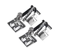 Jopto 2 Pièces Pied presseur pour Machine à Coudre Pied de Reliure à Ruban Métallique Réglable Pied de Reliure à Biais pour Bord de Tissu Compatible avec Singer, Janome, Brother, Elna