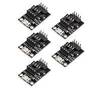Jopto 5 Pièces Carte de développement enfichable Carte de Programmation pour ATtiny13A ATtiny25 ATtiny45 ATtiny85 éditeur de Programmation connecteur d'alimentation Micro USB