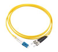 Jopto - Câble/Rallonge Fibre Optique - LC à ST OS2 Monomode Duplex 9/125 μm Jarretière Optique LSZH - Blindage et Connecteur Renforcée - Perte Très Fiable (2M)