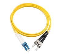 Jopto - Câble/Rallonge Fibre Optique - LC à ST OS2 Monomode Duplex 9/125 μm Jarretière Optique LSZH - Blindage et Connecteur Renforcée - Perte Très Fiable (1M)