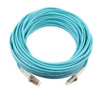 Jopto - Câble/Rallonge Fibre Optique - LC/UPC à LC/UPC OM4 Multimode Duplex 50/125 μm Jarretière Optique LSZH - Blindage et Connecteur Renforcée - Perte Très Fiable (15M)