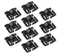 Jopto Lot de 10 Clips universels Tactiques Militaires pour Tube d'hydratation avec Sangle Molle - Angle réglable - Rotatif à 360 ° - pour Tuyau d'eau Potable - Outil Multifonction