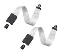Jopto Lot de 2 Câble d'extension Micro SD vers Carte TF Adaptateur de Carte mémoire TF pour GPS de Voiture Mini imprimante 3D Raspberry Pi SD RS-MMC SDHC MMC DVD DVR Ecran LED, 25cm