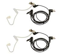 Jopto Lot de 2 écouteurs Intra-Auriculaires pour Talkie-walkie 2 Broches de sécurité Air Acoustique PTT Micro Micro Tête M pour Radio Motorola PTT CP040 GP300 XTN445 XTN446 XV1100 XU1100 CLS1110 CP88