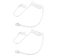 Jopto Lot de 2 tubes d'air acoustiques transparents amovibles pour radio bidirectionnelle, kit audio, casque, talkie-walkie, radio, écouteur