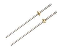 Jopto Lot de 2 vis et écrous en acier inoxydable T8 L300 mm de diamètre 8 mm pour imprimante 3D Prusa i3 axe Z