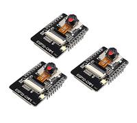 Jopto Lot de 3 Cartes de Développement Bluetooth ESP32-CAM WiFi ESP32 Double Cœur Carte de Développement sans Fil avec OV2640 Camera TF Module