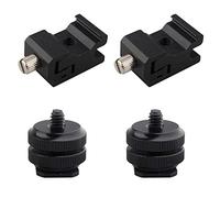 Jopto Lot de 4 adaptateurs de Sabot de Flash Standard pour trépied 1/4-20