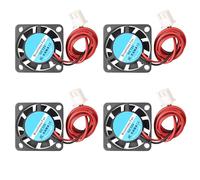 Jopto Lot de 4 mini ventilateurs de refroidissement silencieux sans balais 25 x 25 x 7 mm 2507 DC 12 V avec terminal à 2 broches compatible avec ordinateur portable, carte graphique, imprimante 3D