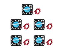 Jopto Lot de 5 mini ventilateurs de refroidissement silencieux pour imprimante 3D 12 V CC 40 x 40 x 10 mm avec câble de 28 cm pour imprimante 3D Hotend Makerbot MK7 MK8 Puce CPU Arduino