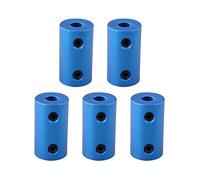 Jopto Lot de 5 raccords de tige de 5 mm à 5 mm pour embout rigide de roue de moteur pas à pas Connecteur connecteur en alliage d'aluminium