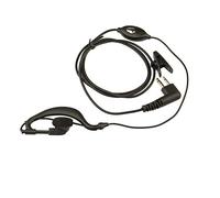 Jopto Oreillette en forme de G avec micro push to Talk en forme de G pour radio 2 broches Motorola CP040 CP140 Hytera Midland