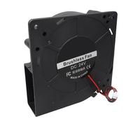 Jopto Ventilateur de refroidissement sans balais PWM DIY 120x120x32mm 12032 DC 24V Ventilateur double roulement à billes à haut débit d'air pour l'imprimante 3D de bureau avec câble 28 cm