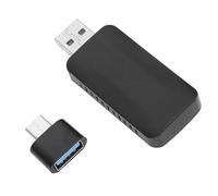 Jopwkuin Adaptateur de Voiture Filaire vers sans Fil 5.0 avancé WiFi Double Connexion Adaptateur sans Fil pour Voiture avec Micro de d'origine et écran Tactile