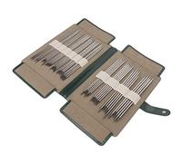 Jopwkuin Aiguilles à Tricoter à Double Pointe, Outil à Main de Bricolage, Ensemble d'aiguilles à Tricoter à Brillante Confortable, 55 pièces Portables pour Poignets