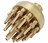 Jopwkuin Buse de Pulvérisation de Fontaine Attrayante à 3 Niveaux, Réglage de Forme Flexible, Taille Moyenne à Grande, Arroseur D'étang pour Ruisseaux Clairs, 1 Po DN25 pour Décoration Paysagère