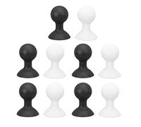 Jopwkuin Butée de Porte Universelle Robuste pour Laveuse à Chargement Frontal, Ventouse Forte pour un Rangement Pratique en Noir et Blanc, 10 Pièces