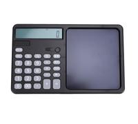 Jopwkuin Calculatrice Rechargeable à Grand écran à 12 Chiffres avec Bloc-Notes pour Le Travail Scolaire et Professionnel Matériau ABS 253 X 159 X 22,5 Mm (Noire)