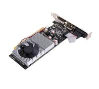 Jopwkuin Carte Graphique D'ordinateur GT705 D'entrée de Gamme 1 Go 64 Bits avec capacité de Sortie HD Prenant en Charge Les Ports VGA DVI, Conception économe en énergie pour Une Expérience