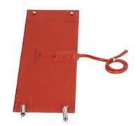 Jopwkuin Coussin Chauffant en Silicone Imperméable 100W, Tapis Chauffant Rapide pour Véhicule Voiture Tracteur Hors Route 11.81 "x 4.72" (DC24V)