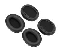 Jopwkuin Coussinets d'oreilles de Remplacement pour X Coussins D'Isolation du Bruit en Mousse à Mémoire Confortables pour de Longues Séances D'Écoute Cuir PU Durable 2 Paires (Noir)