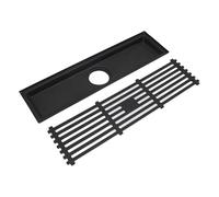 Jopwkuin Crépine de Sol Linéaire en Acier Inoxydable 304 de qualité Supérieure, Facile à Nettoyer, Bloquant les Odeurs, Siphon de Sol pour Salle de Bain et Environnements Humides (30CM)