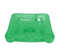 Jopwkuin Étui Translucide pour Console de Jeu Vidéo Rétro N64, Coque de Protection Durable pour les Joueurs Classiques, Matériau ABS, Outils Inclus (Cyan translucide)