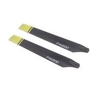 Jopwkuin Hélice D'hélicoptère RC Haute Résistance, 2 Pales de Rechange Faciles à Installer pour Fly Wing FW200, Idéales pour Une Utilisation à Long Terme et Une Bonne Expérience de Vol (Jaune)
