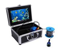 Jopwkuin Kit de Caméra de Pêche sous-Marine Haute Résolution 5MP 1080P HD, écran 7 Pouces, Plug and Play pour la Détection de Puits Profonds, Alliage ABS/Aluminium (Prise UE)