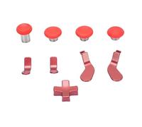 Jopwkuin Kit de Manettes en Métal pour Manette Série 2 - Kit de Remplacement Complet pour un Jeu Ultime - Pièces en Acier Inoxydable pour les Amateurs de (Rouge)
