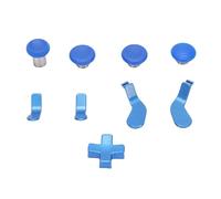 Jopwkuin Kit de Manettes en Métal pour Manette Série 2 - Kit de Remplacement Complet pour un Jeu Ultime - Pièces en Acier Inoxydable pour les Amateurs de (Bleue)