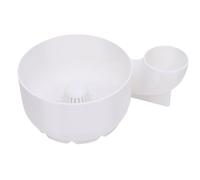 Jopwkuin Le Bol de Passoire de Lavage de Fruits avec Entrée D'eau Nettoie Plusieurs Types de Produits en Quelques Secondes, pour un Usage Domestique (Blanc)